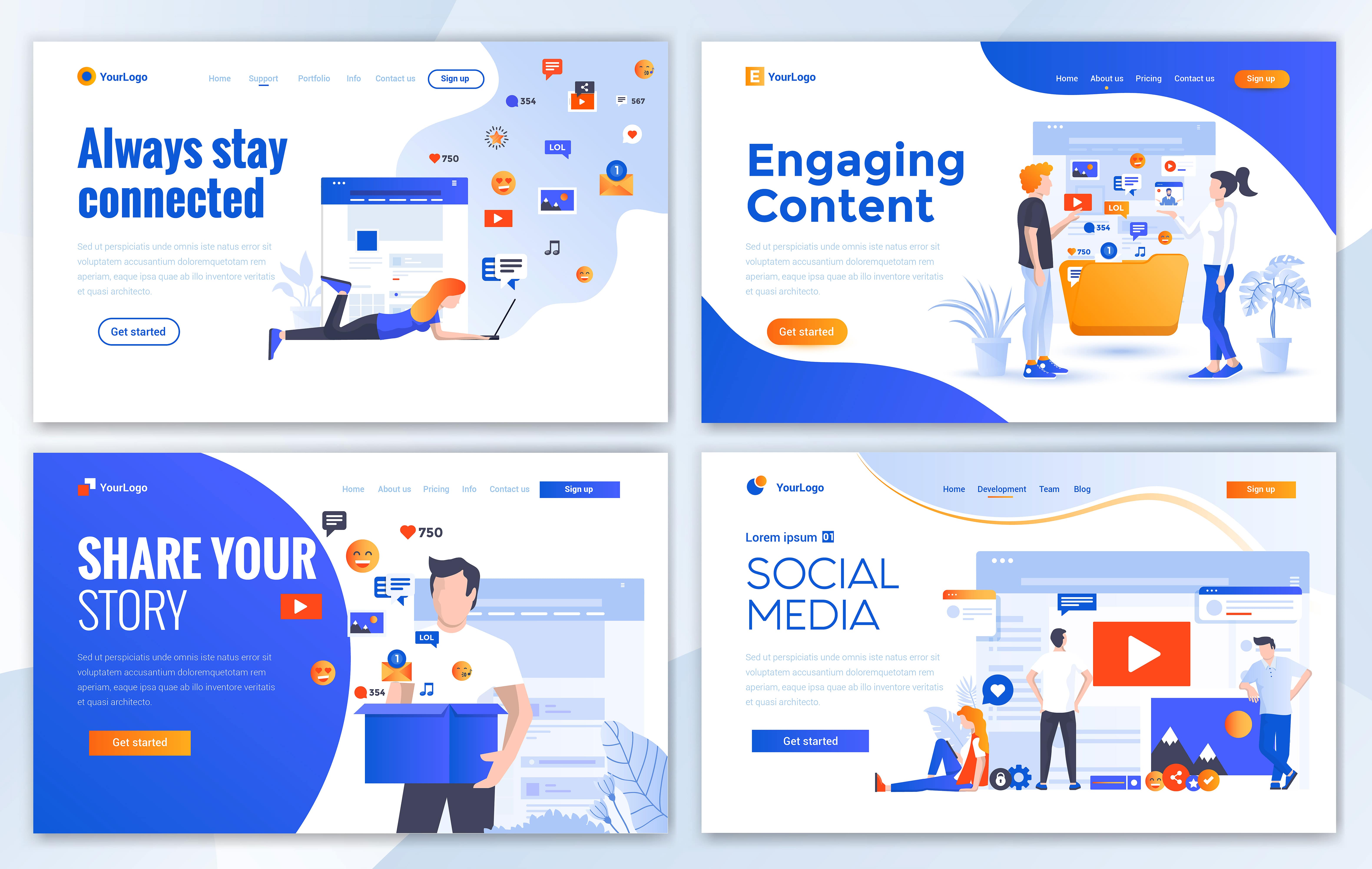 مجموعه الگوهای طراحی وب (شبکه های اجتماعی)